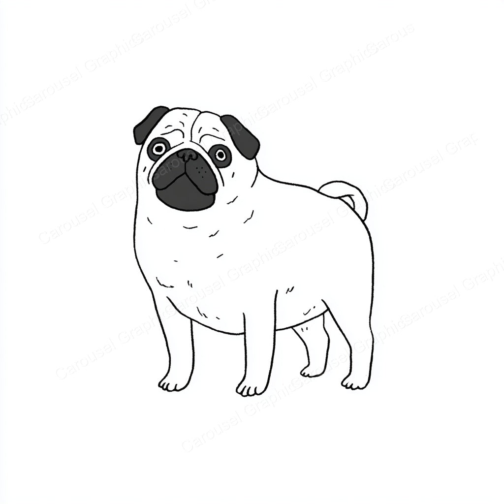 Pug Vector Graphic preview