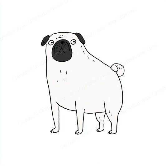 Pug Vector Graphic preview
