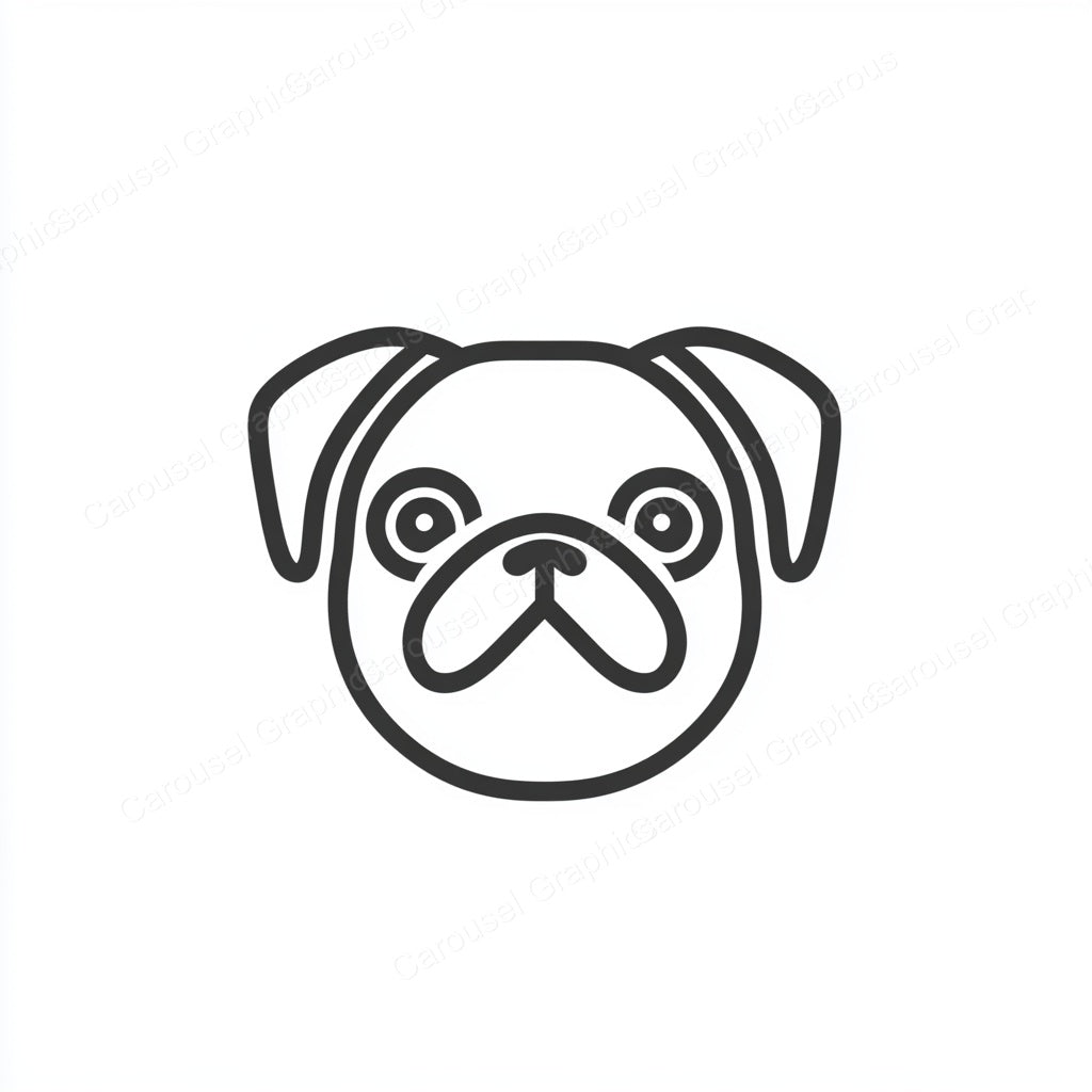 Pug Vector Graphic preview