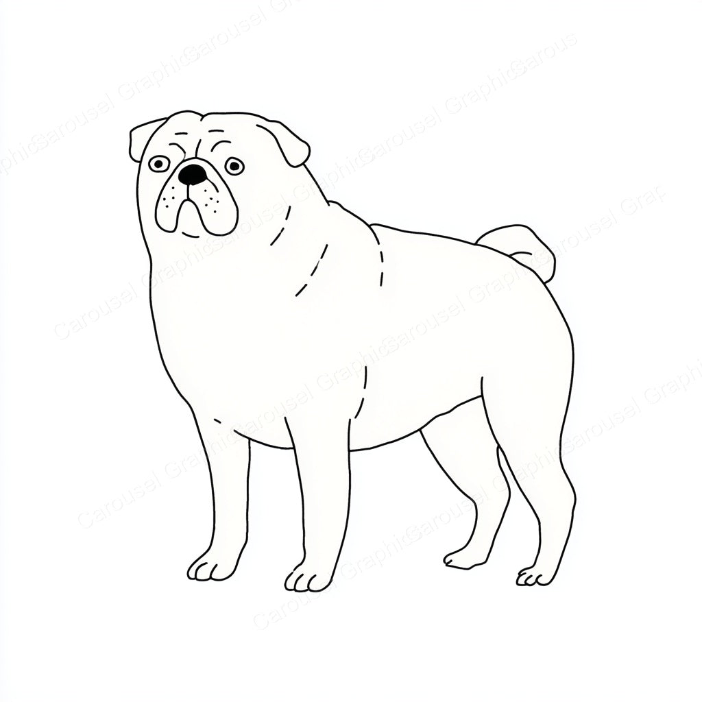 Pug Vector Graphic preview