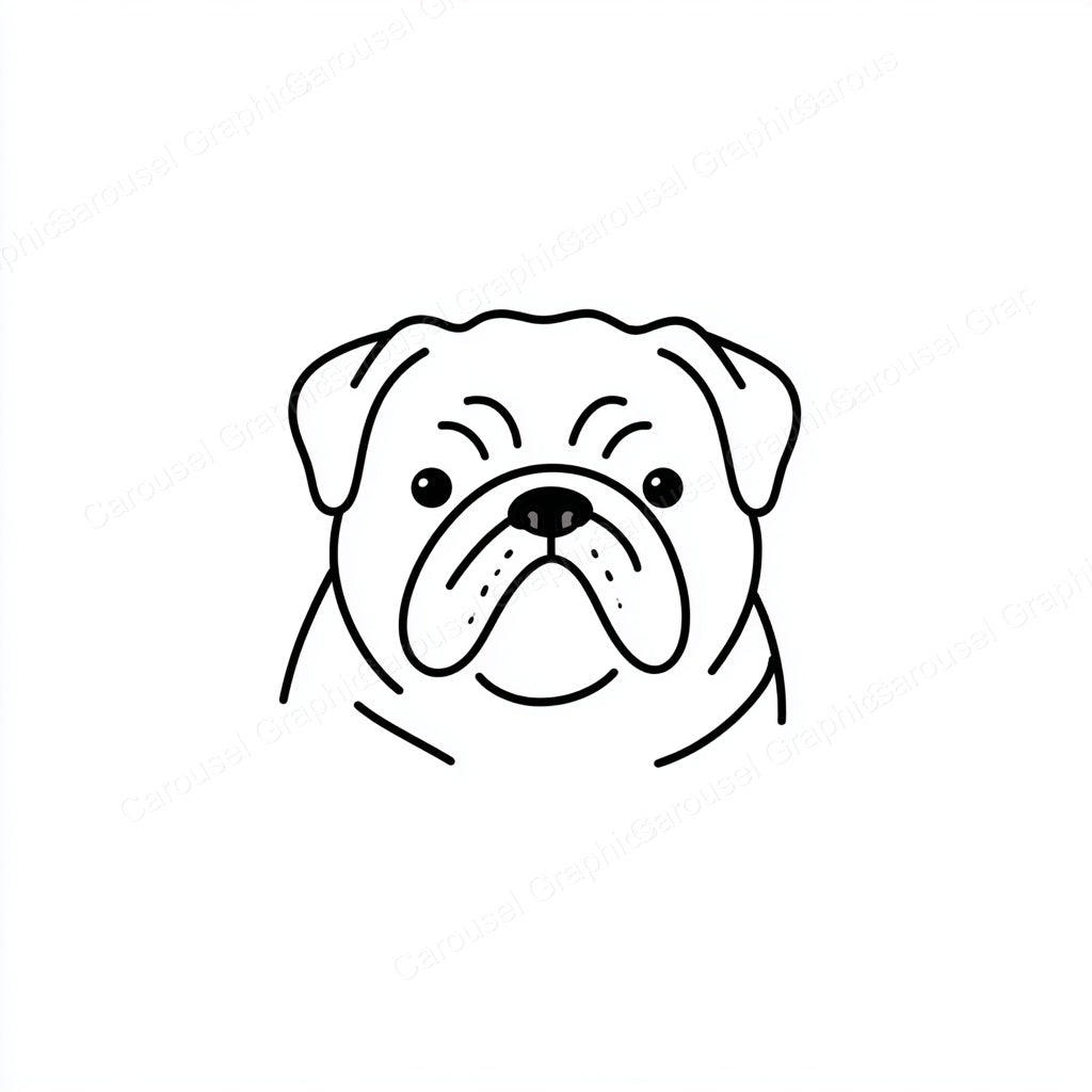 Pug Vector Graphic preview