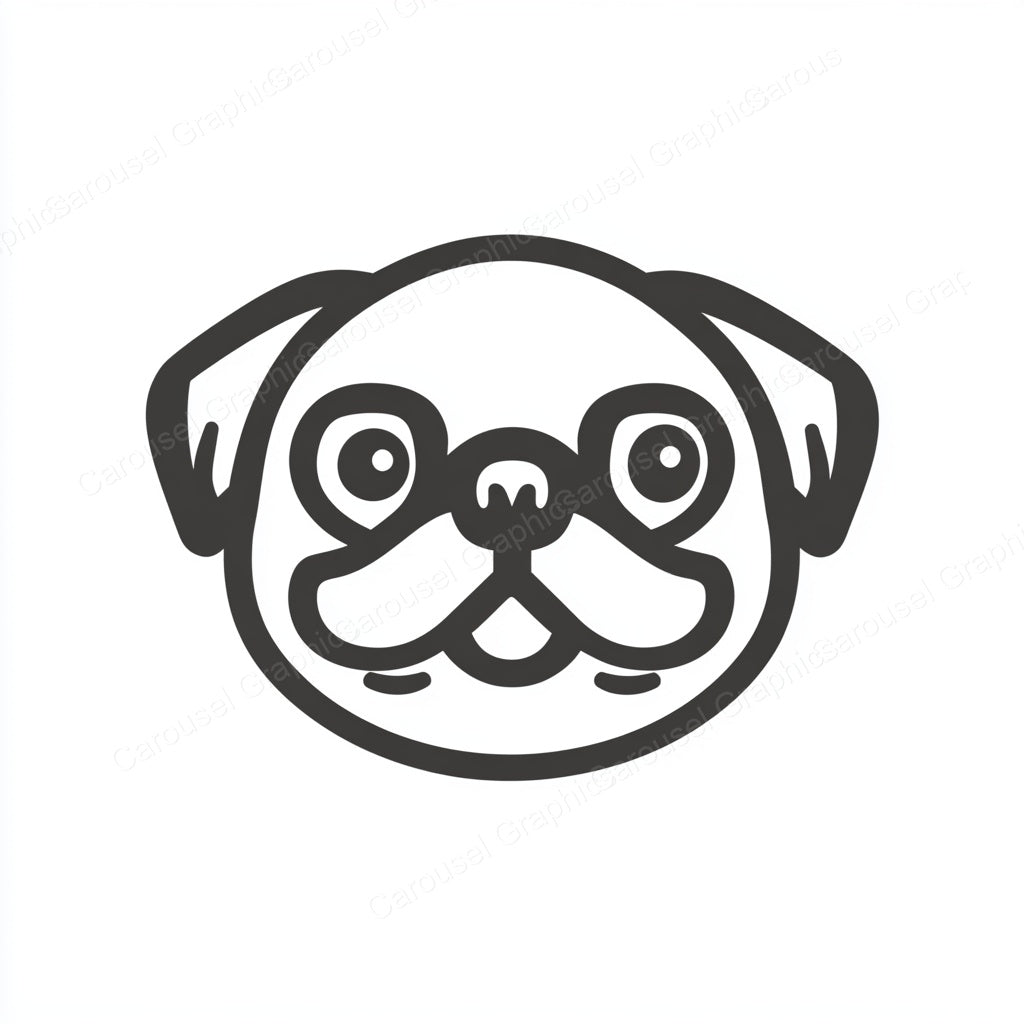 Pug Vector Graphic preview