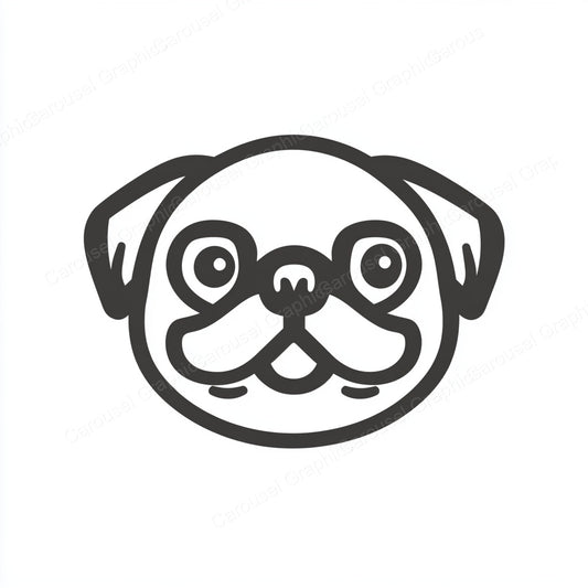 Pug Vector Graphic preview