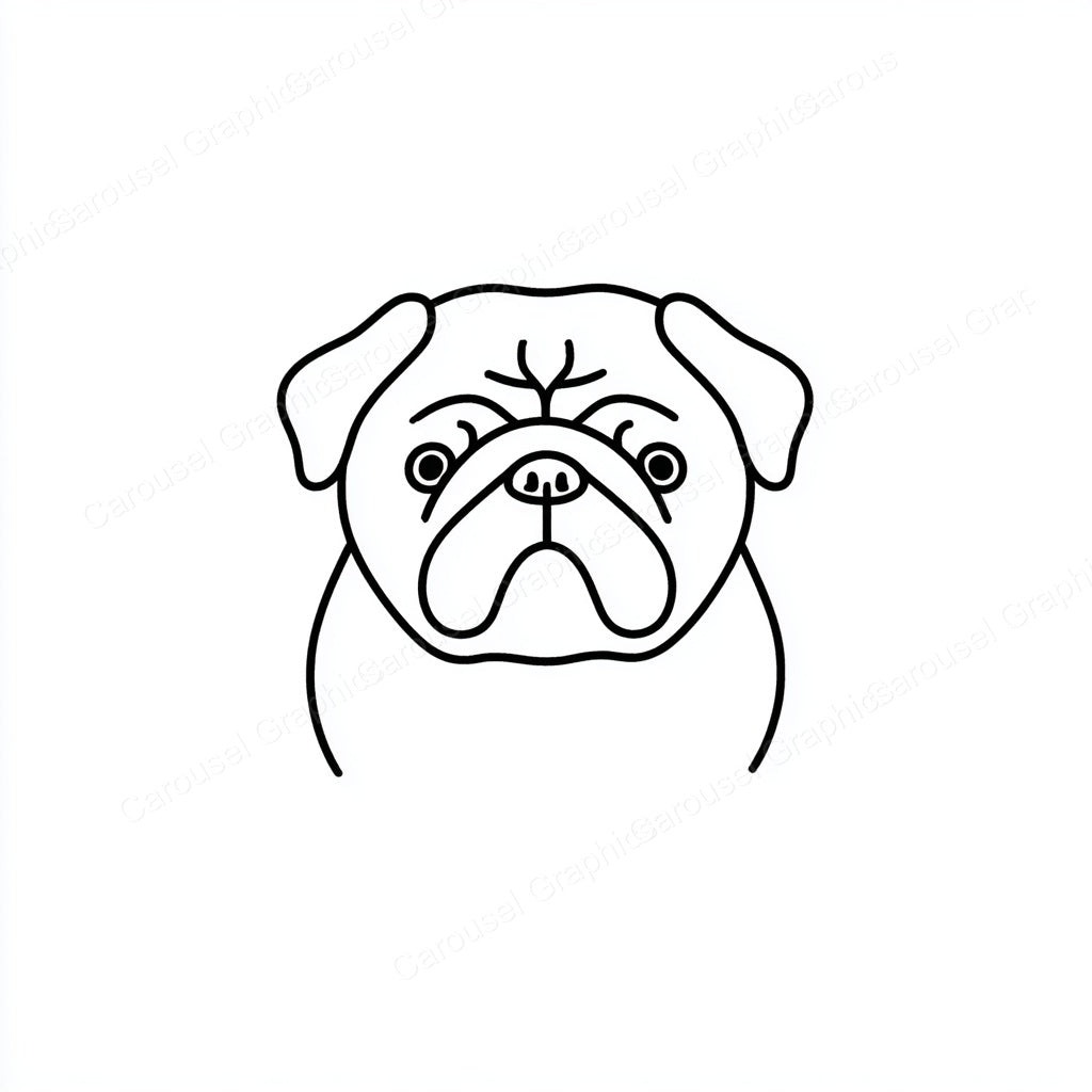 Pug Vector Graphic preview