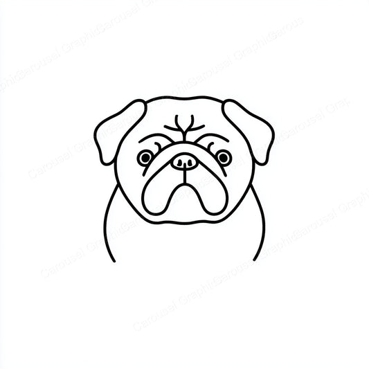 Pug Vector Graphic preview