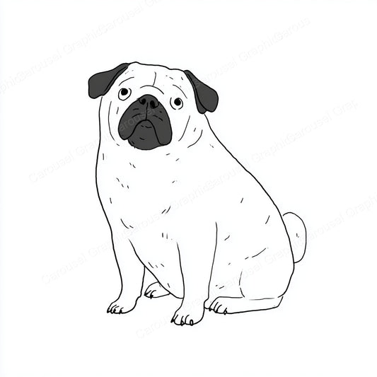 Pug Vector Graphic preview