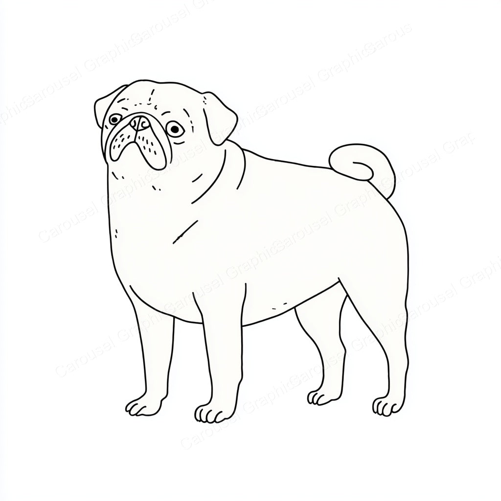 Pug Vector Graphic preview