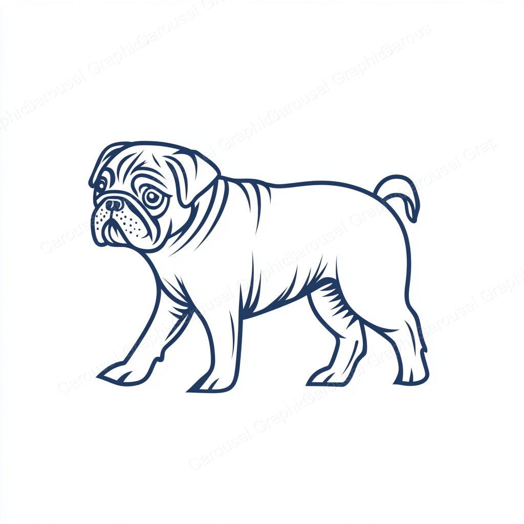 Pug Vector Graphic preview