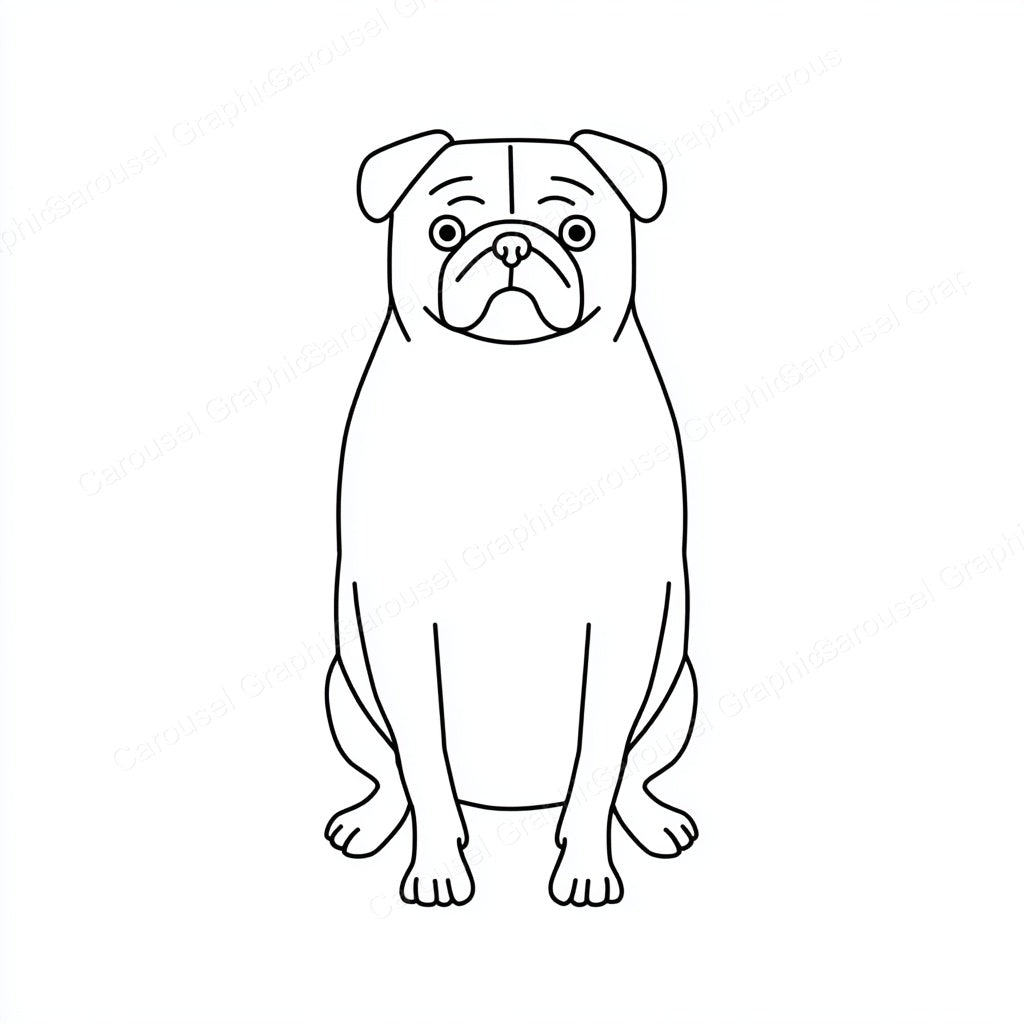Pug Vector Graphic preview