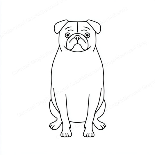 Pug Vector Graphic preview