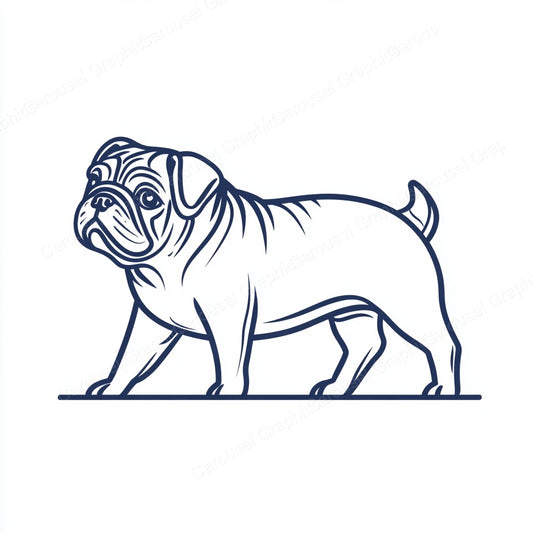 Pug Vector Graphic preview