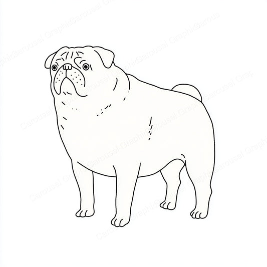 Pug Vector Graphic preview