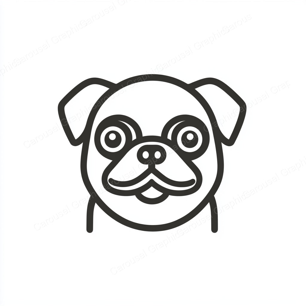 Pug Vector Graphic preview