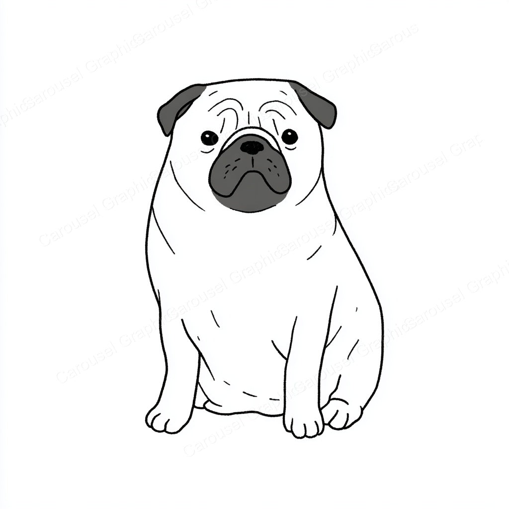 Pug Vector Graphic preview