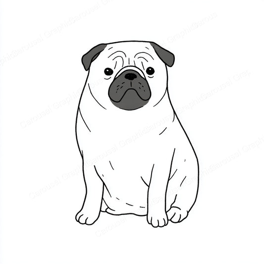 Pug Vector Graphic preview