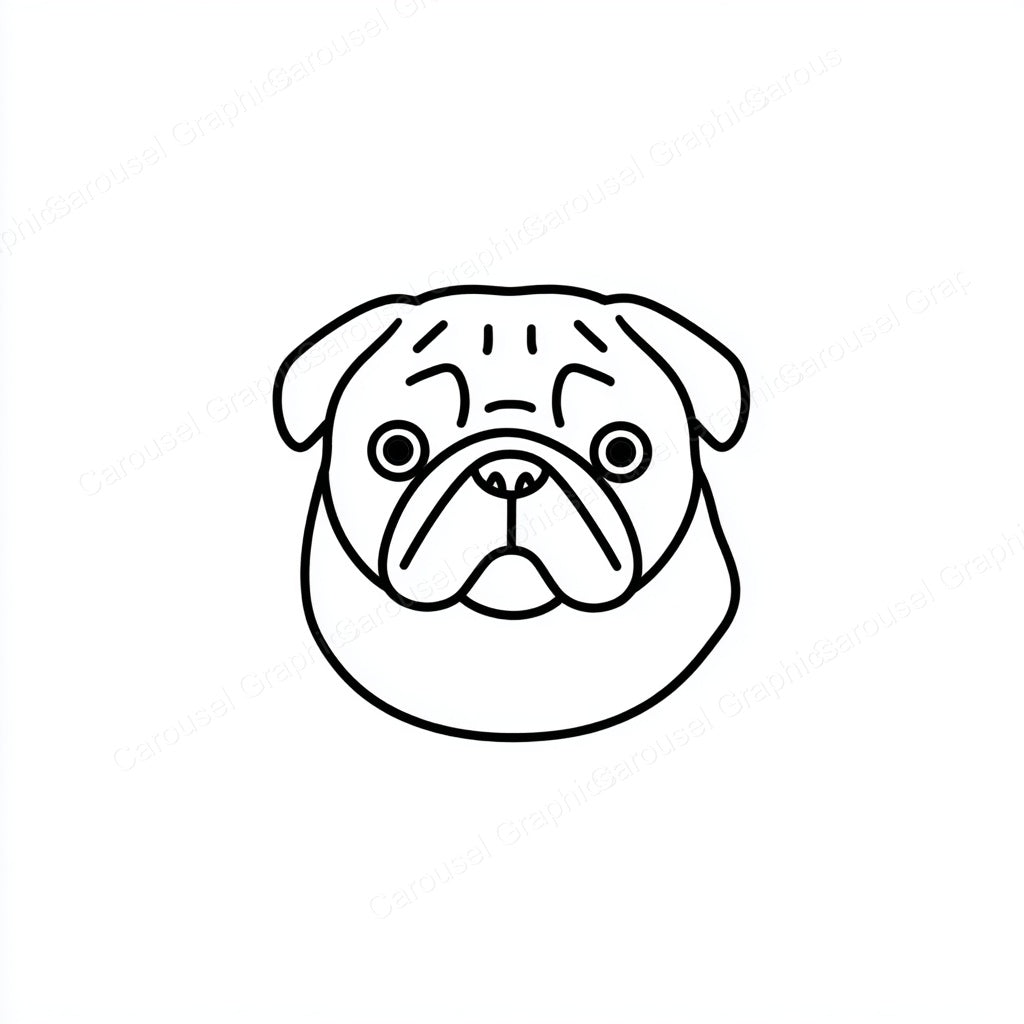 Pug Vector Graphic preview