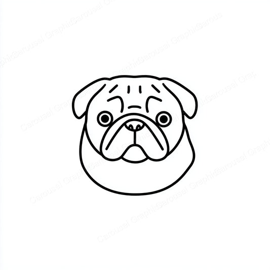 Pug Vector Graphic preview