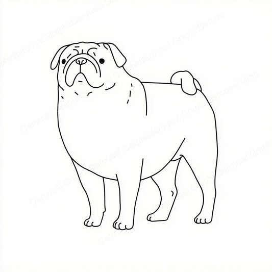 Pug Vector Graphic preview