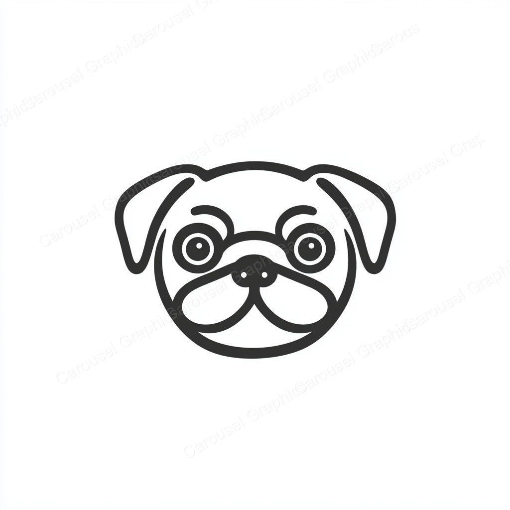 Pug Vector Graphic preview
