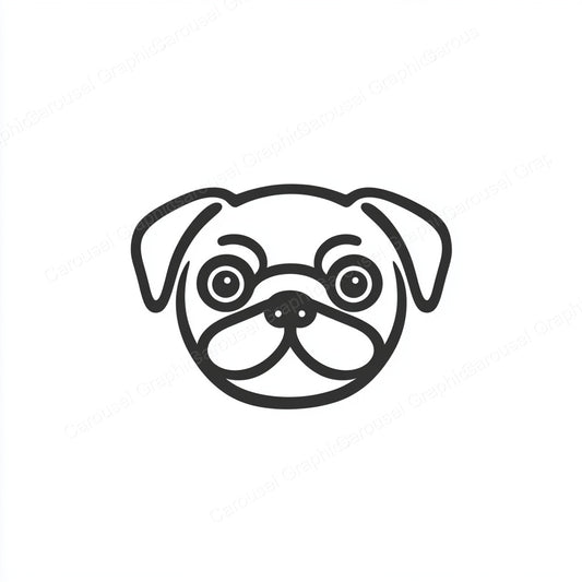 Pug Vector Graphic preview