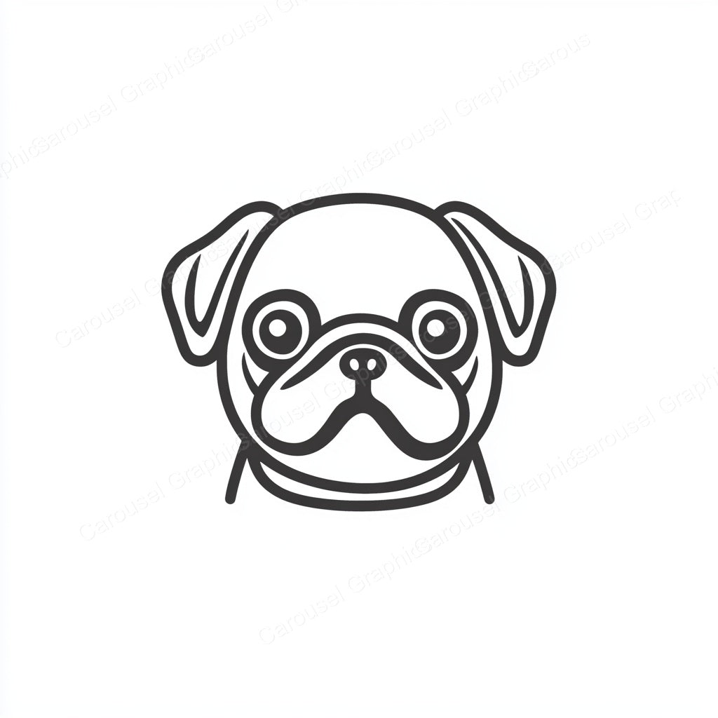 Pug Vector Graphic preview