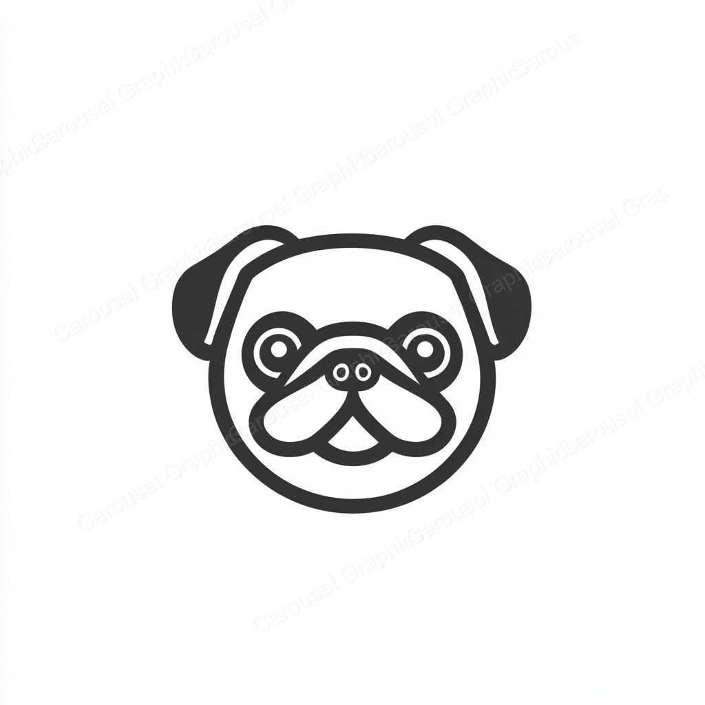 Pug Vector Graphic preview