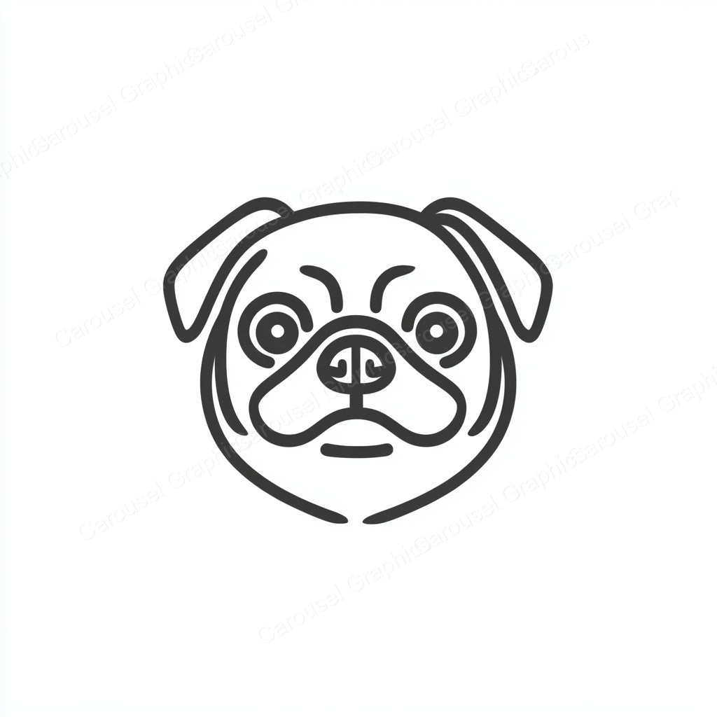 Pug Vector Graphic preview