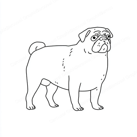 Pug Vector Graphic preview