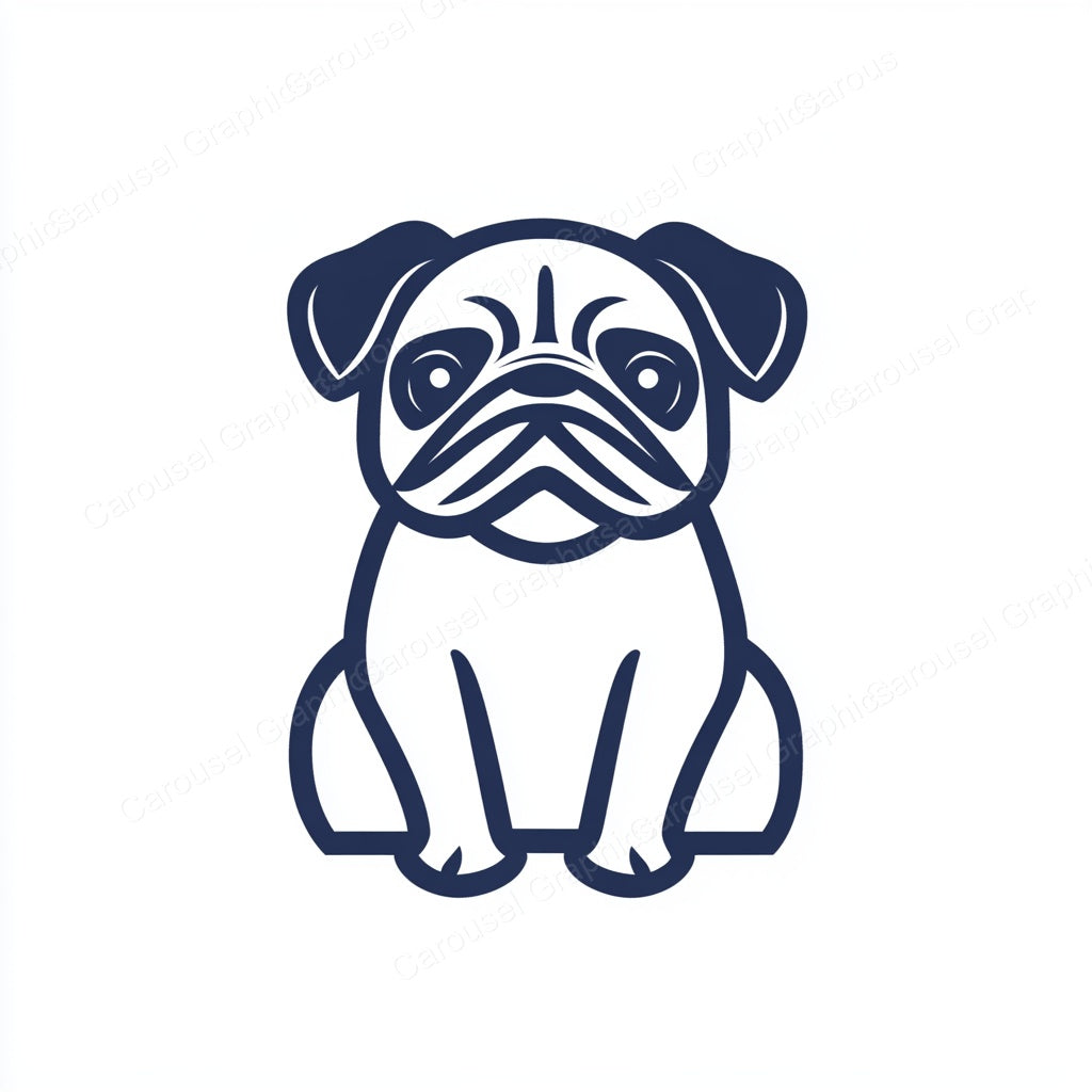 Pug Vector Graphic preview