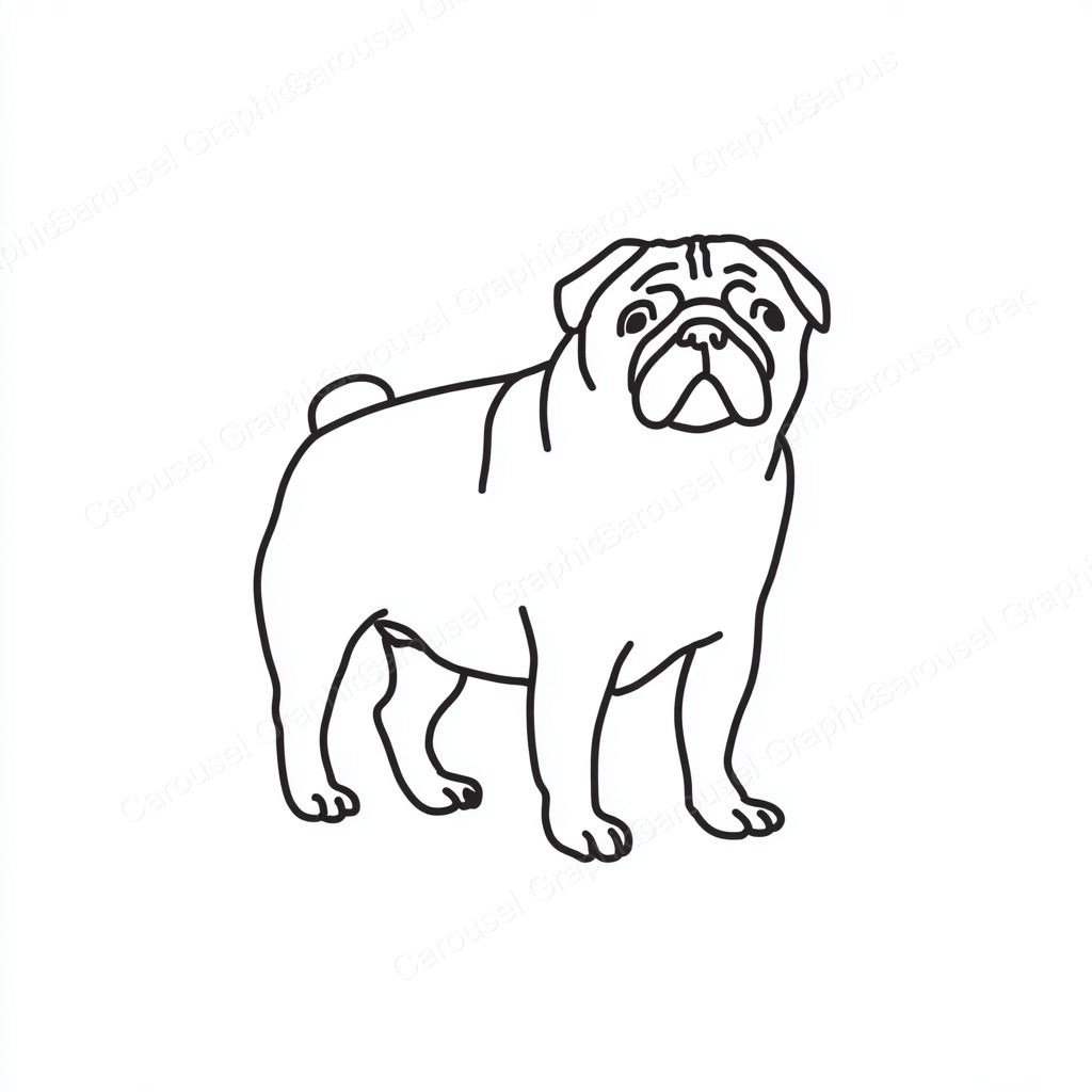 Pug Vector Graphic preview
