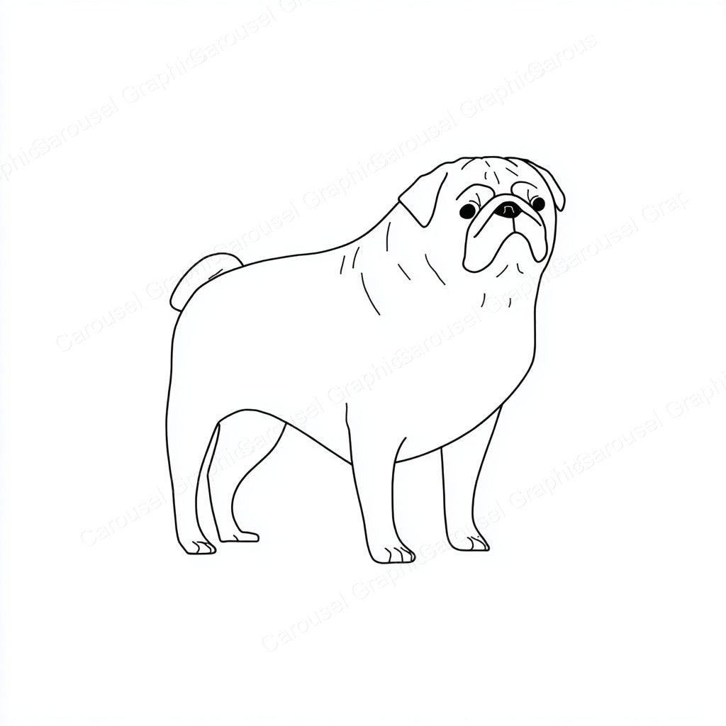 Pug Vector Graphic preview