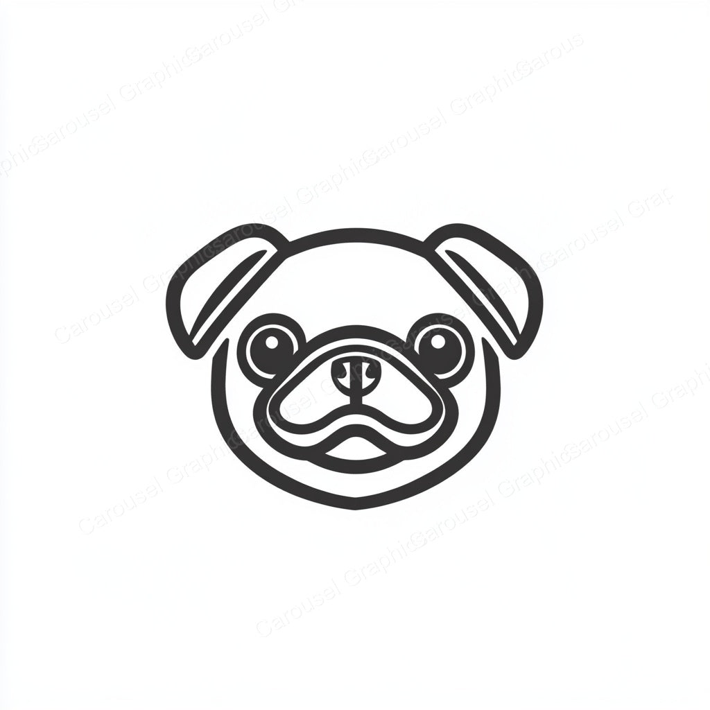 Pug Vector Graphic preview