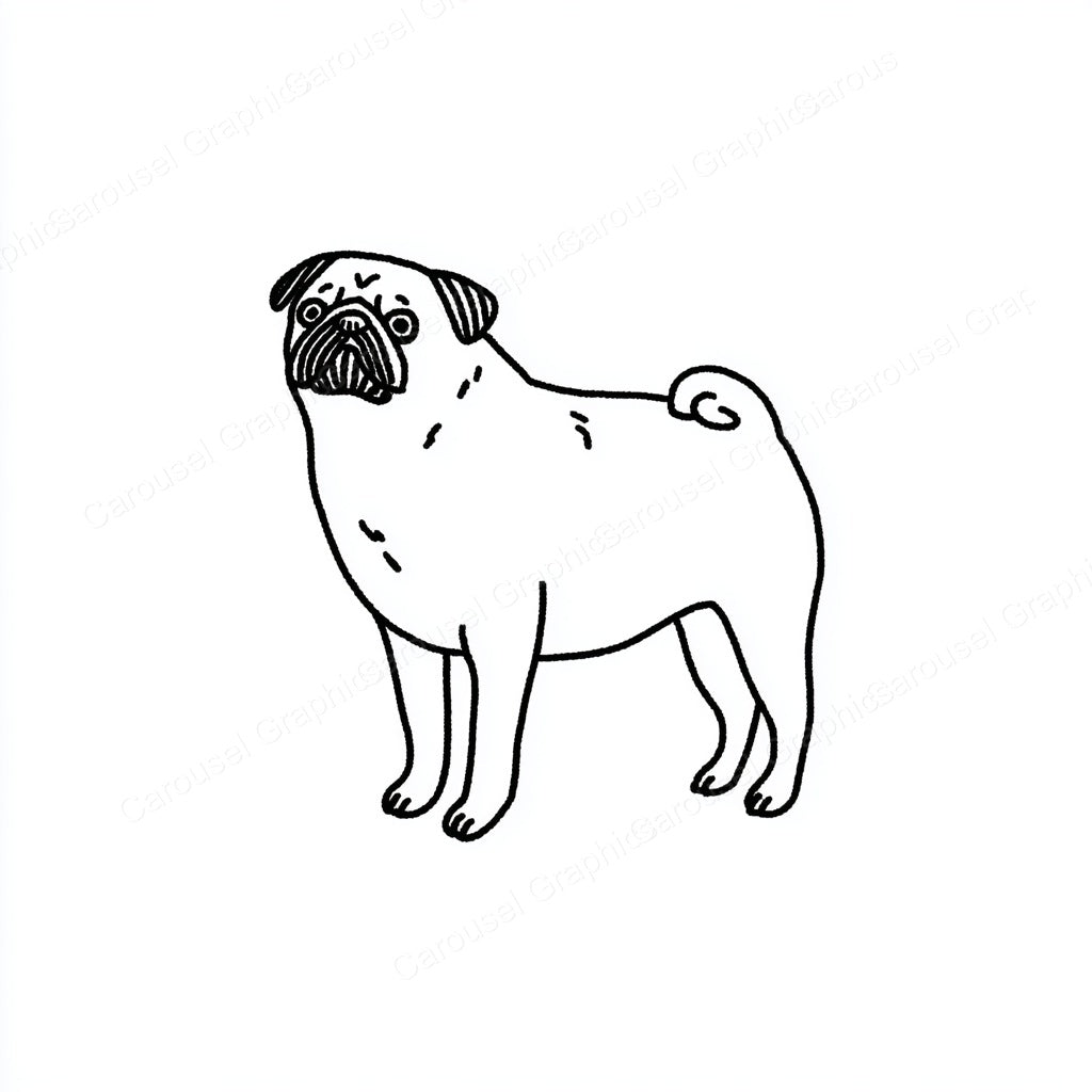 Pug Vector Graphic preview