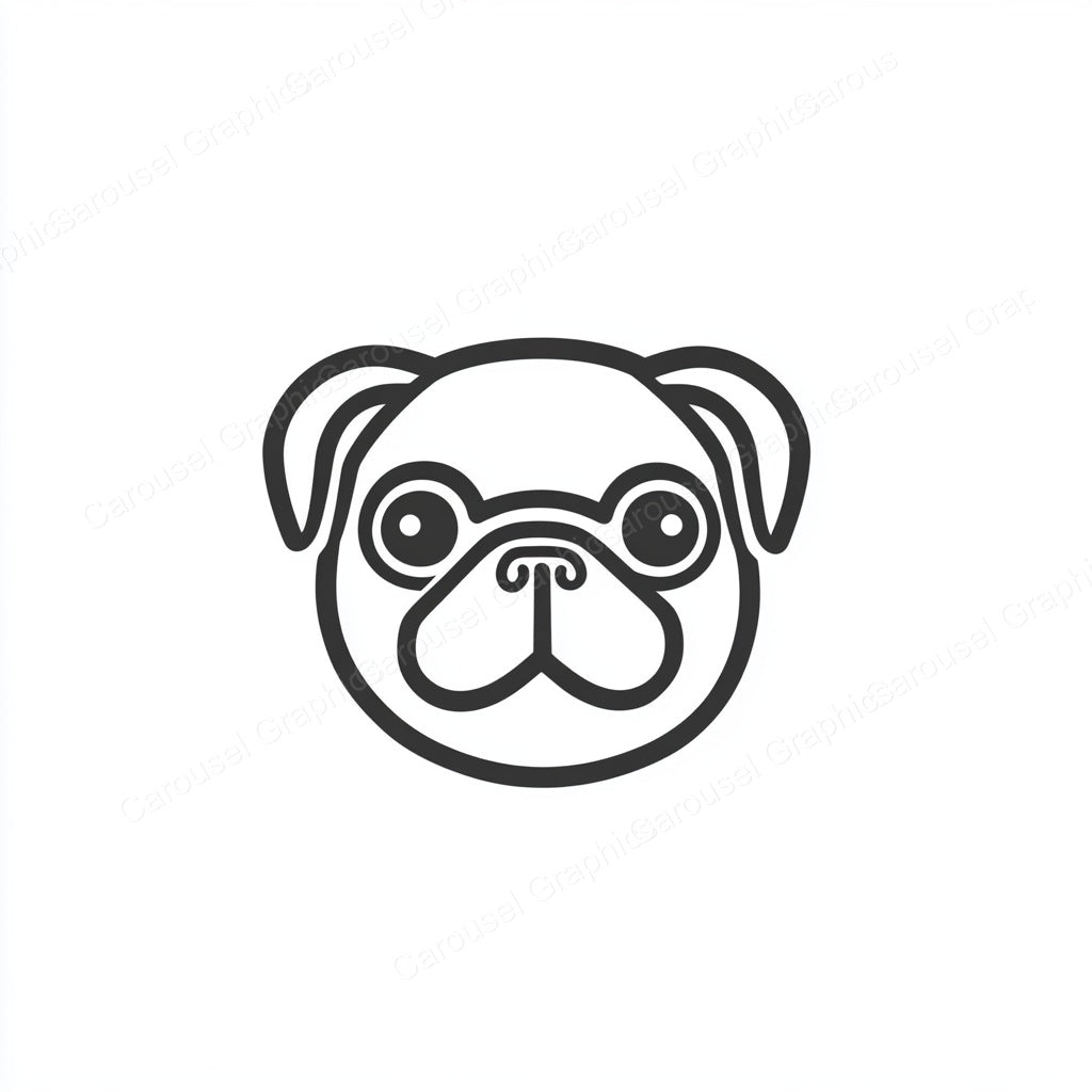 Pug Vector Graphic preview