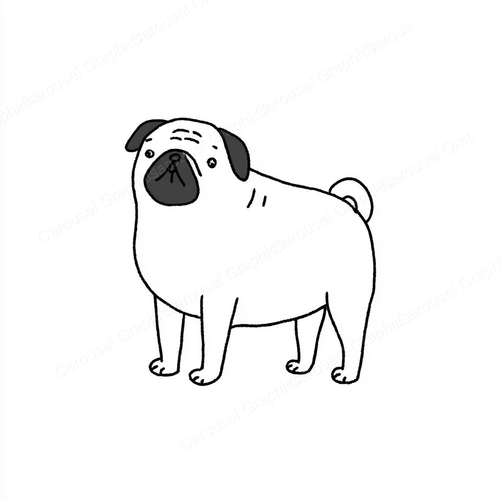 Pug Vector Graphic preview