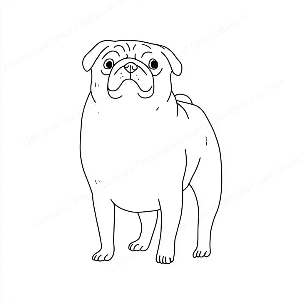 Pug Vector Graphic preview