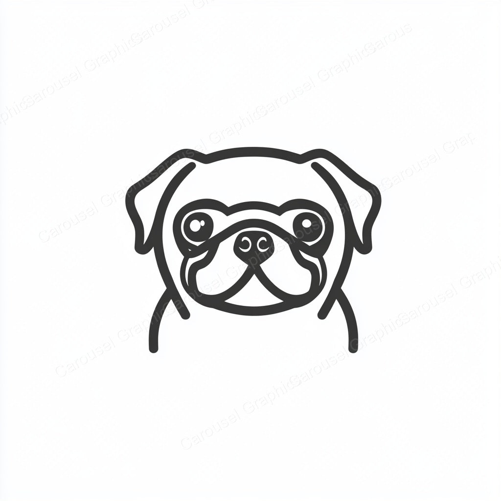 Pug Vector Graphic preview