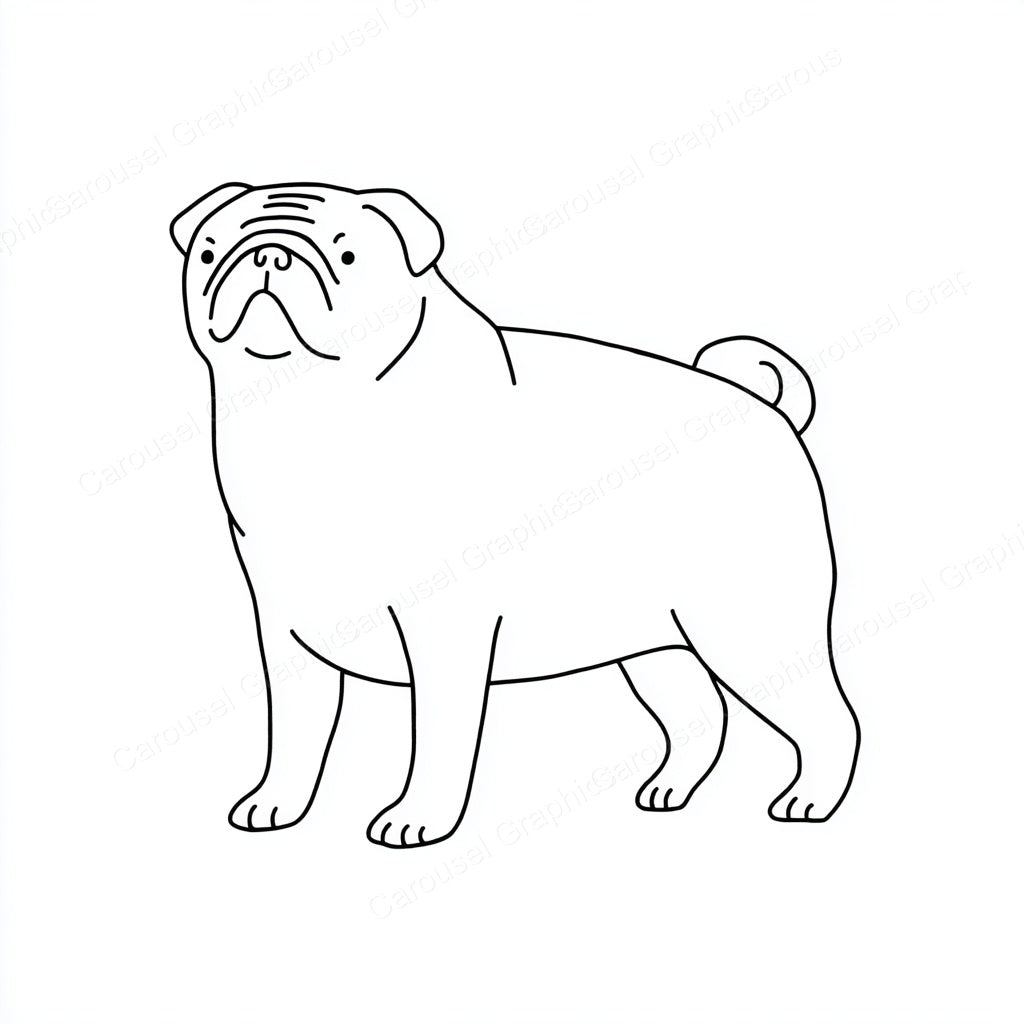 Pug Vector Graphic preview