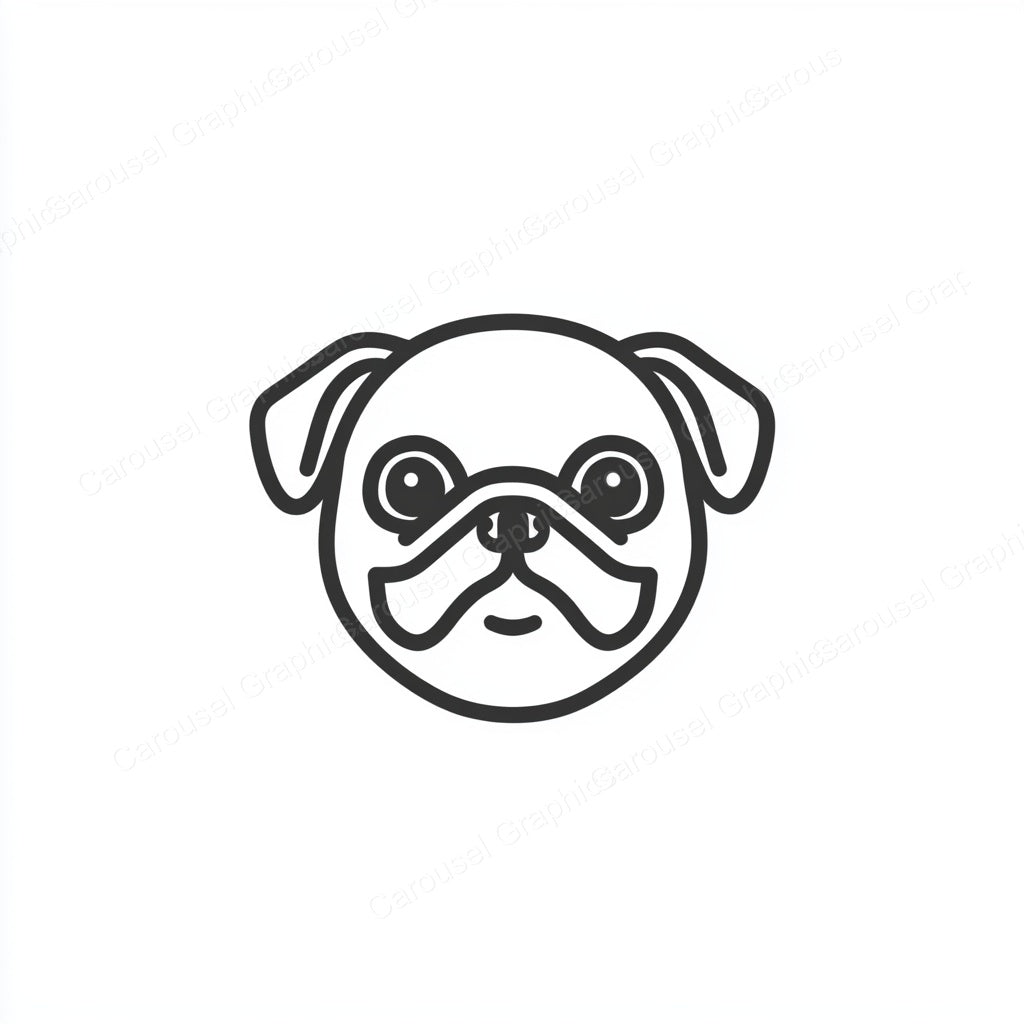 Pug Vector Graphic preview