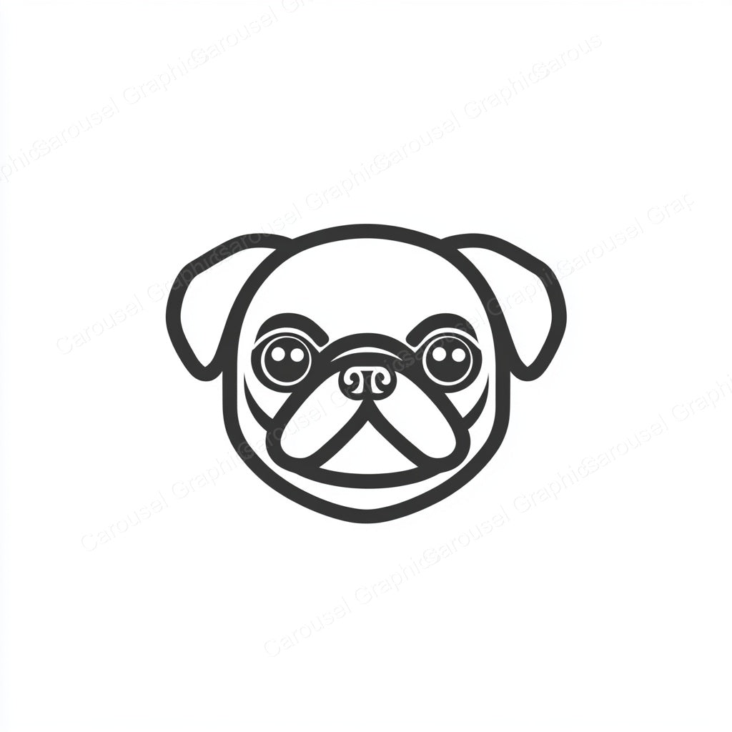 Pug Vector Graphic preview