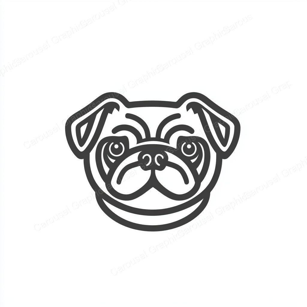 Pug Vector Graphic preview