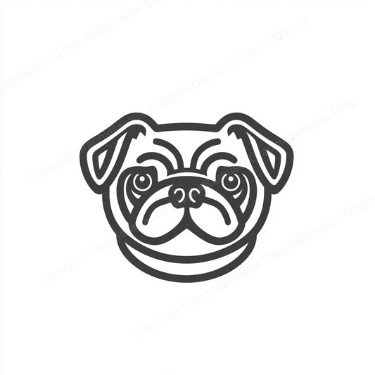 Pug Vector Graphic preview