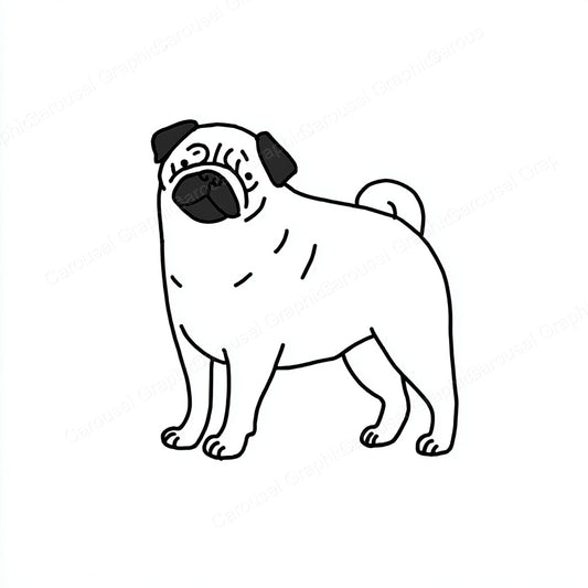 Pug Vector Graphic preview