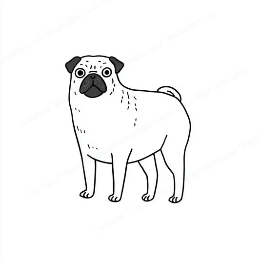 Pug Vector Graphic preview