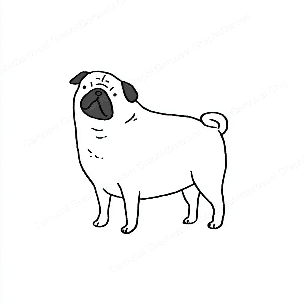 Pug Vector Graphic preview