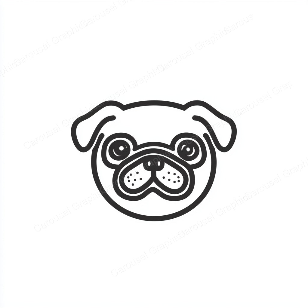 Pug Vector Graphic preview