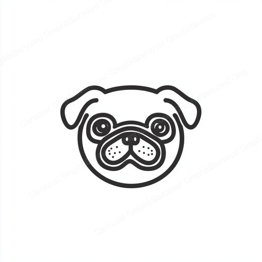 Pug Vector Graphic preview