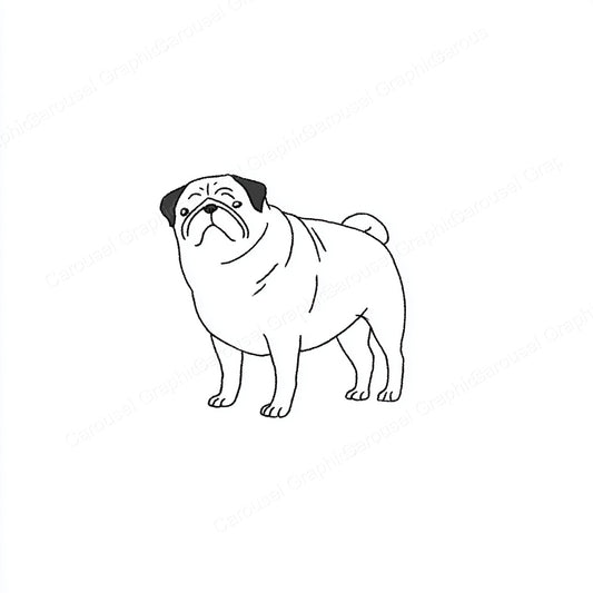 Pug Vector Graphic preview