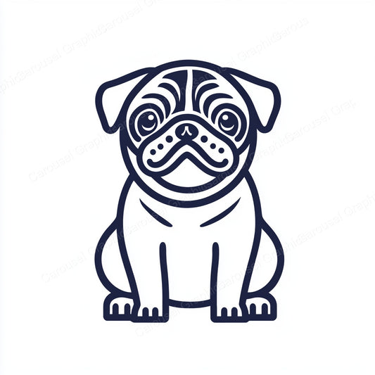 Pug Vector Graphic preview