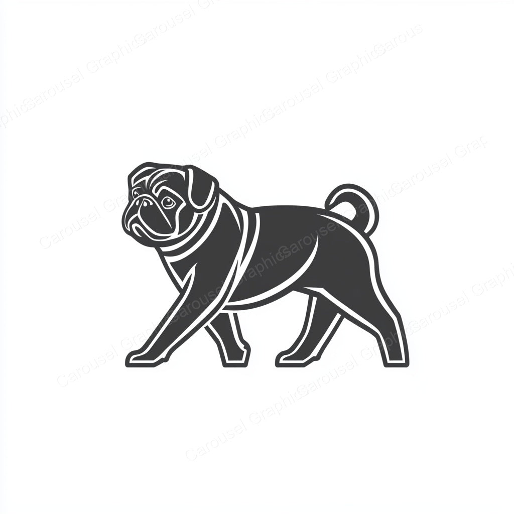 Pug Vector Graphic preview